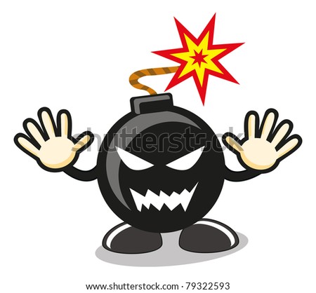 Bomb Cartoon Stock Vector 79322593 - Shutterstock