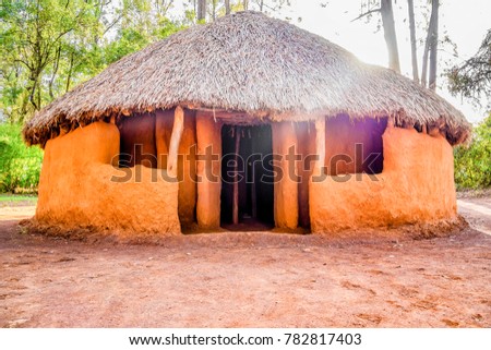 Traditional Tribal Hut Bomas Kenya Nairobi Stock Photo 782817403 ...