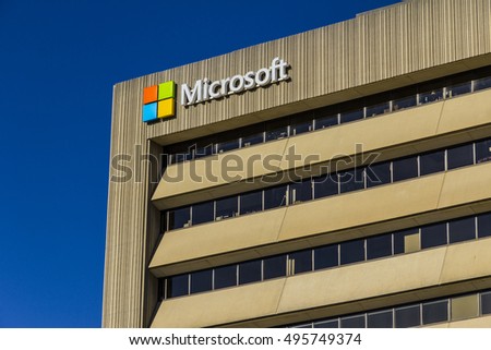Indianapolis - Circa October 2016: Microsoft Midwest District Headquarters IV
