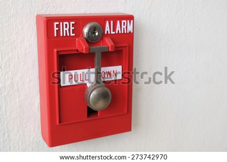 Fire Alarm Vector Illustration Isolated On Stock Vector 115393759 ...