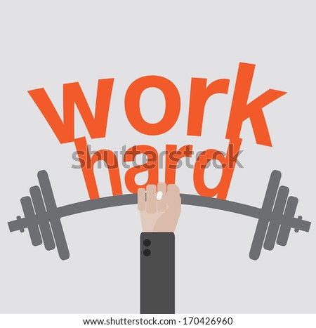 Hard Working Stock Vector 170426960 - Shutterstock