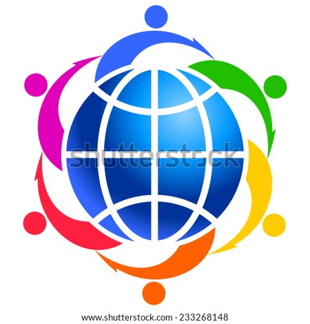 People Around World Holding Hands Unity Stock Vector 398882995 Shutterstock Unity Logo Communication Logo