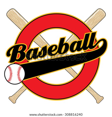 Softball Design Banner Illustration Softball Design Stock 