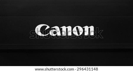 Melbourne,Australia- May 30,2015: Canon logo on dark.
Canon is a corporation specialized in manufacturing of imaging and optical products.
