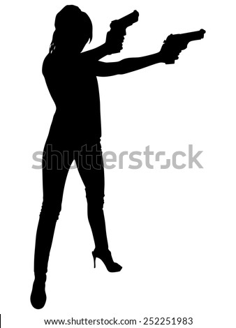 Gun Silhouette Stock Images, Royalty-Free Images & Vectors | Shutterstock