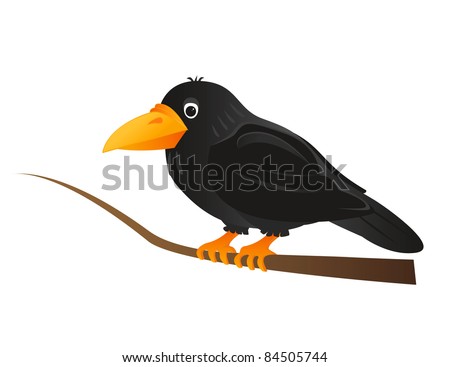 Three black crows sat on a tree