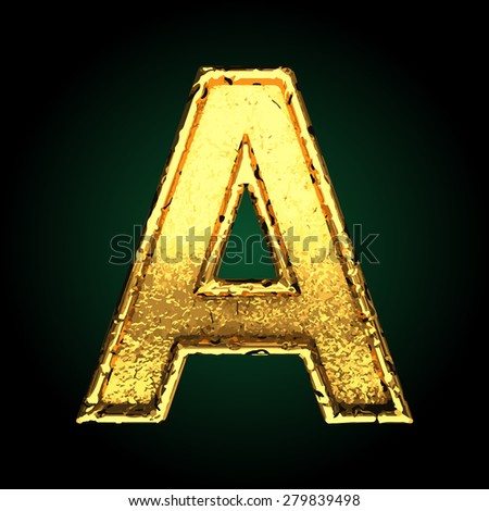 Gold Diamond Font Letter Stock Illustration 28016854 - Shutterstock