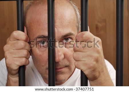 Man Prison Holding Bars His Hands Stock Photo 37407751 - Shutterstock