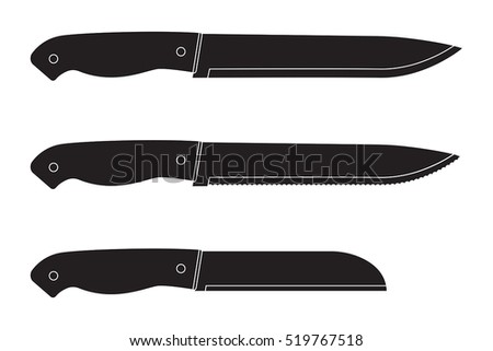 Kitchen Knife Vector set kitchen knives knife cutting meat stock vector 646939678 Kitchen Knife Vector set kitchen knives knife cutting meat stock vector 646939678