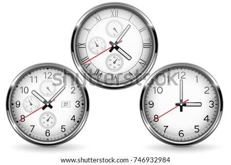 Aged Antique Clock Face Showing Time Stock Photo 3426907 - Shutterstock