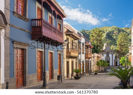 View Main Street Village Teror Gran Stock Photo 561370780 - Shutterstock