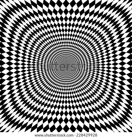 Vector Optical Illusion Zoom Black White Stock Vector 230058982 ...