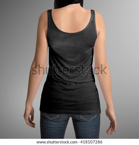 Download Female Wearing Black Tank Top Shirt Stock Photo (Edit Now ...