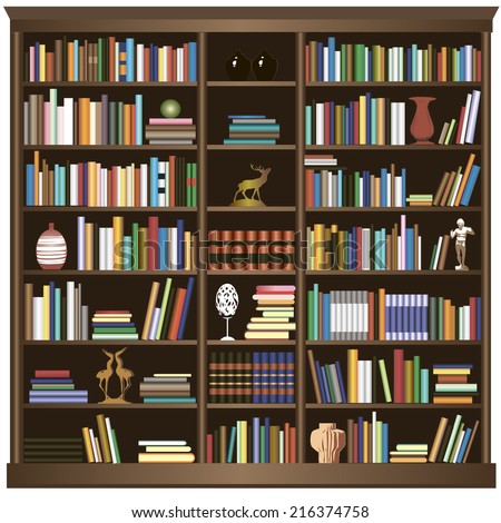 Old Bookshelf Stock Images, Royalty-Free Images & Vectors | Shutterstock