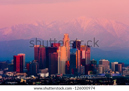 Los Angeles at sunset
