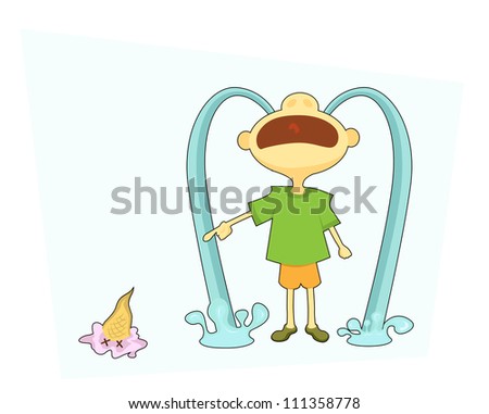 Download Cartoon Girl Holding Big Fish That Stock Vector 583539247 ...