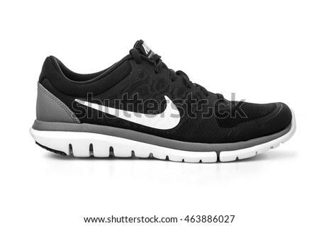 Chisinau, Moldova- May 23, 2016 : New style nike shoes. Taken at studio and isolated over white background