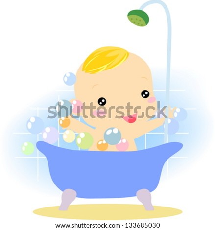 Illustration Woman Bathing Stock Illustration 110308940 - Shutterstock