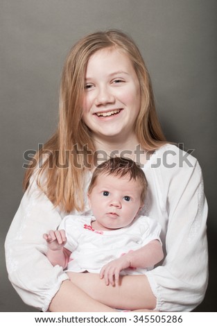Teen with a baby — photo 15