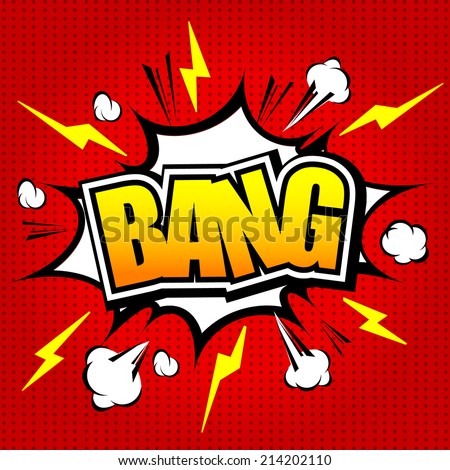 Bang Comic Speech Bubble Cartoon Stock Vector 186911369 - Shutterstock