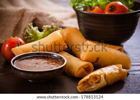 Fried Chinese Spring rolls