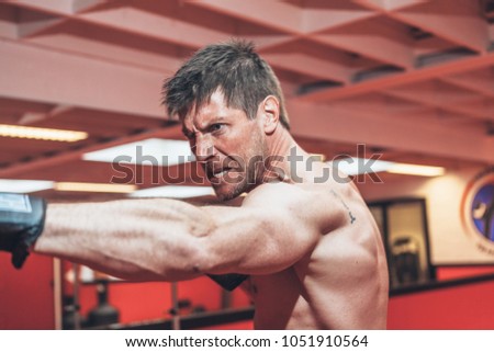 Moorsel, Aalst, Belgium - October 13, 2012 - professional Belgian stuntman Olivier Bisback on training for the next movie