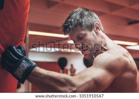 Moorsel, Aalst, Belgium - October 13, 2012 - professional Belgian stuntman Olivier Bisback on training for the next movie