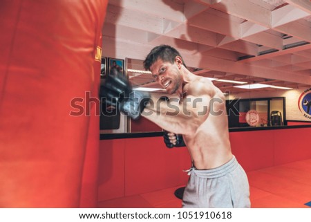 Moorsel, Aalst, Belgium - October 13, 2012 - professional Belgian stuntman Olivier Bisback on training for the next movie
