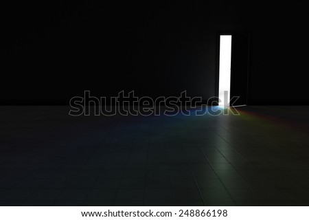 Open Door Dark Room open door bright light streaming into stock illustration 248623078 Open Door Dark Room open door bright light streaming into stock illustration 248623078