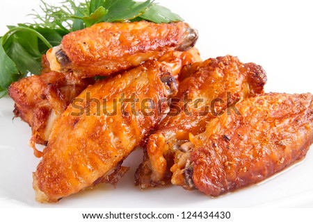 Buffalo chicken wings - stock photo