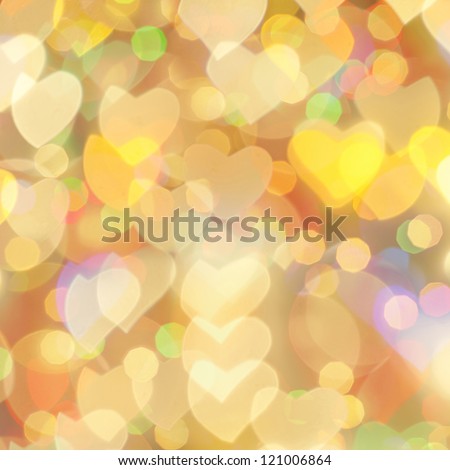 St. Valentine 's Day bokeh background, place for text