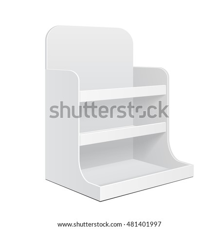 Product Display Stand Stock Images Royalty Free Images Vectors Shutterstock Cardboard Counter Display Template