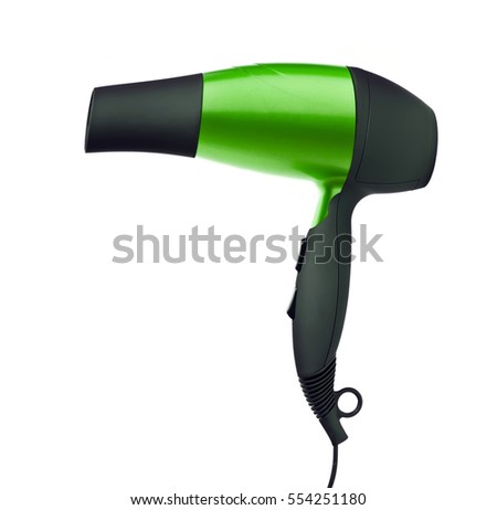 Fashion Hair Dryer Isolated On White Stock Photo 554251180 - Shutterstock