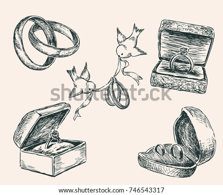 Diamond Ring Sketch Stock Images, Royalty-Free Images & Vectors