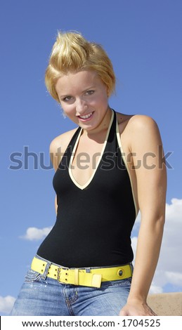 Spunk swallower uses blue funnel Femdom teasing for boyfriend