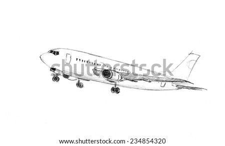 Airplane Sketch Stock Images, Royalty-Free Images & Vectors | Shutterstock