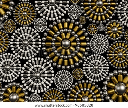 Creative Jewelry Ornament Background Pattern Design Stock Illustration