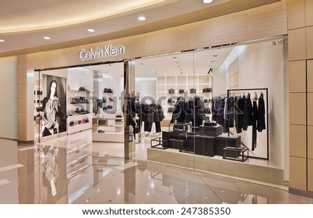 SHANGHAI-DEC. 8, 2014. Calvin Klein outlet. China expect to be the world top luxury-goods market within five years and will be also Calvin Klein's fast-growing market this year, CEO Tom Murry said.