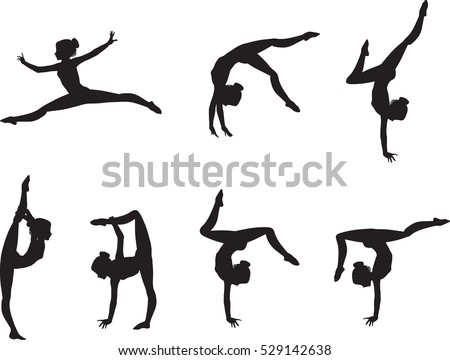 Gymnastics Silhouette Stock Images, Royalty-free Images & Vectors 