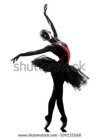 one caucasian young woman ballerina ballet dancer dancing with tutu in ...