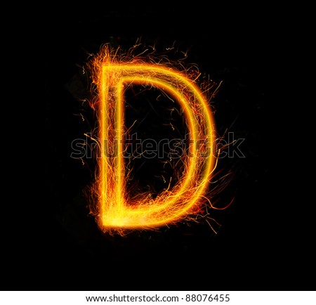 D Fiery Letter Font Photos et images de stock | Shutterstock