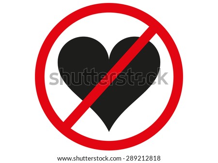 Stock Images similar to ID 24104665 - banned heart