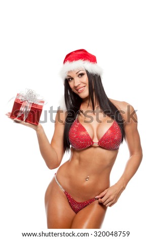 Julia restoin roitfeld see through Sexy christmas female bodybuilders