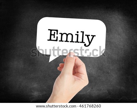 The Name Emily Stock Images, Royalty-Free Images & Vectors | Shutterstock