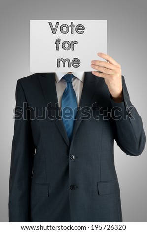 Vote for me essay