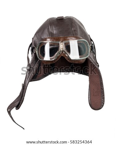 Old pilot / aviator hat