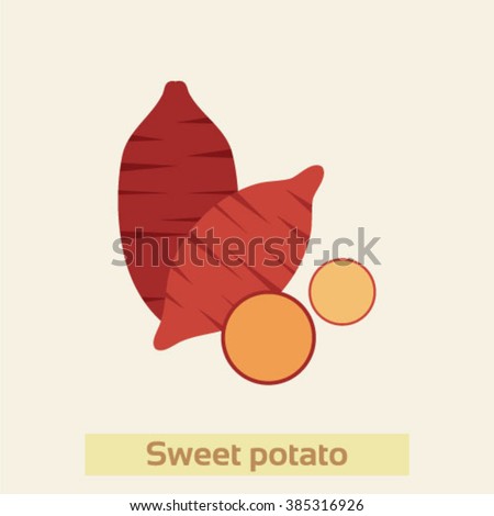 Download Sweet Potato Vector Icon Stock Vector 385316926 - Shutterstock