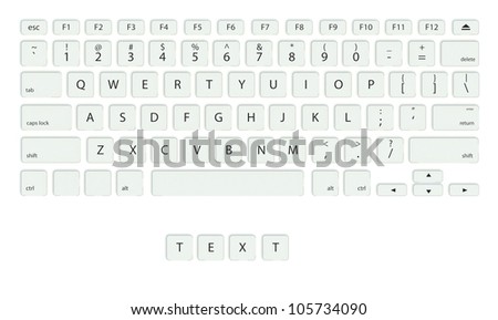 Keyboard with Fun buttons, game concept - stock photo