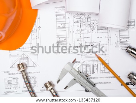 Plumbing And Drawings Are On The Desktop Workspace Engineer Plumbing And Drawings Are On The Desktop Workspace Engineer