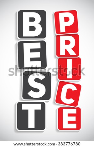 best price sign template vector illustration stock vector 383776780